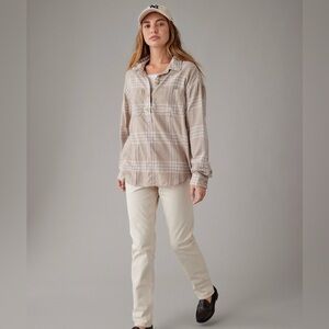 American Eagle Outfitters Plaid Long Sleeve Shirt